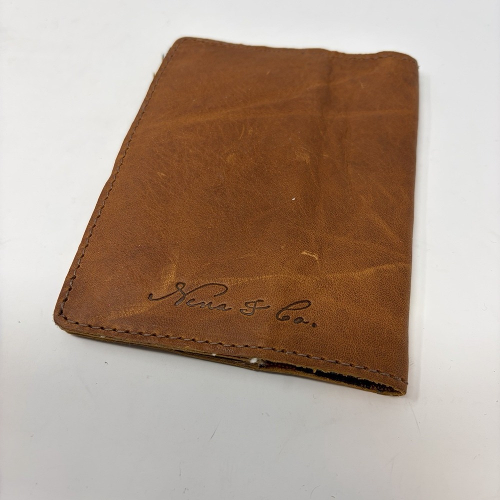 Nena Co Passport Case Leather Travel Wallet Womanhood Icon Artisan - Picture 5 of 7